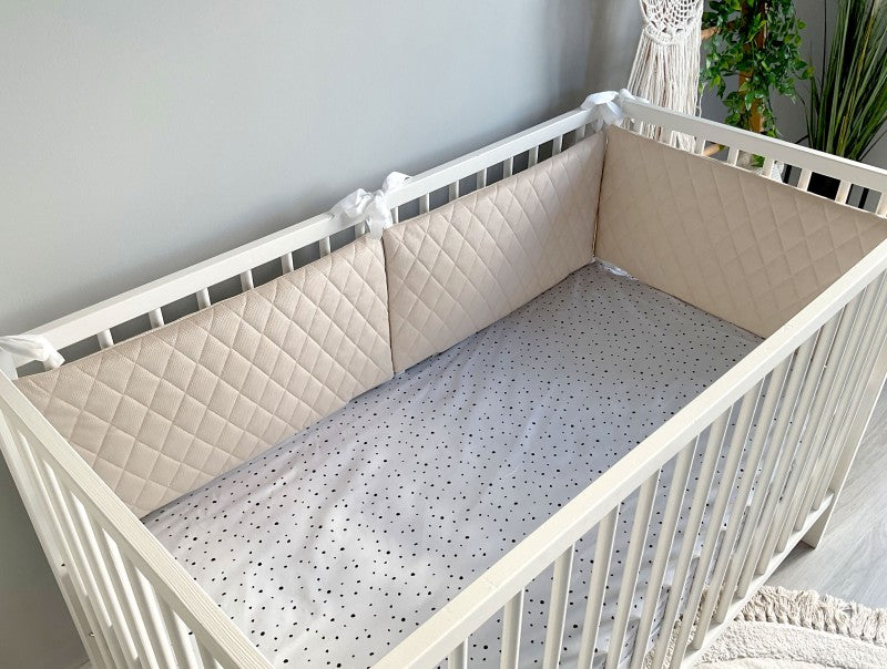 Panel Bumper 140x70 cm | Sand beige velvet