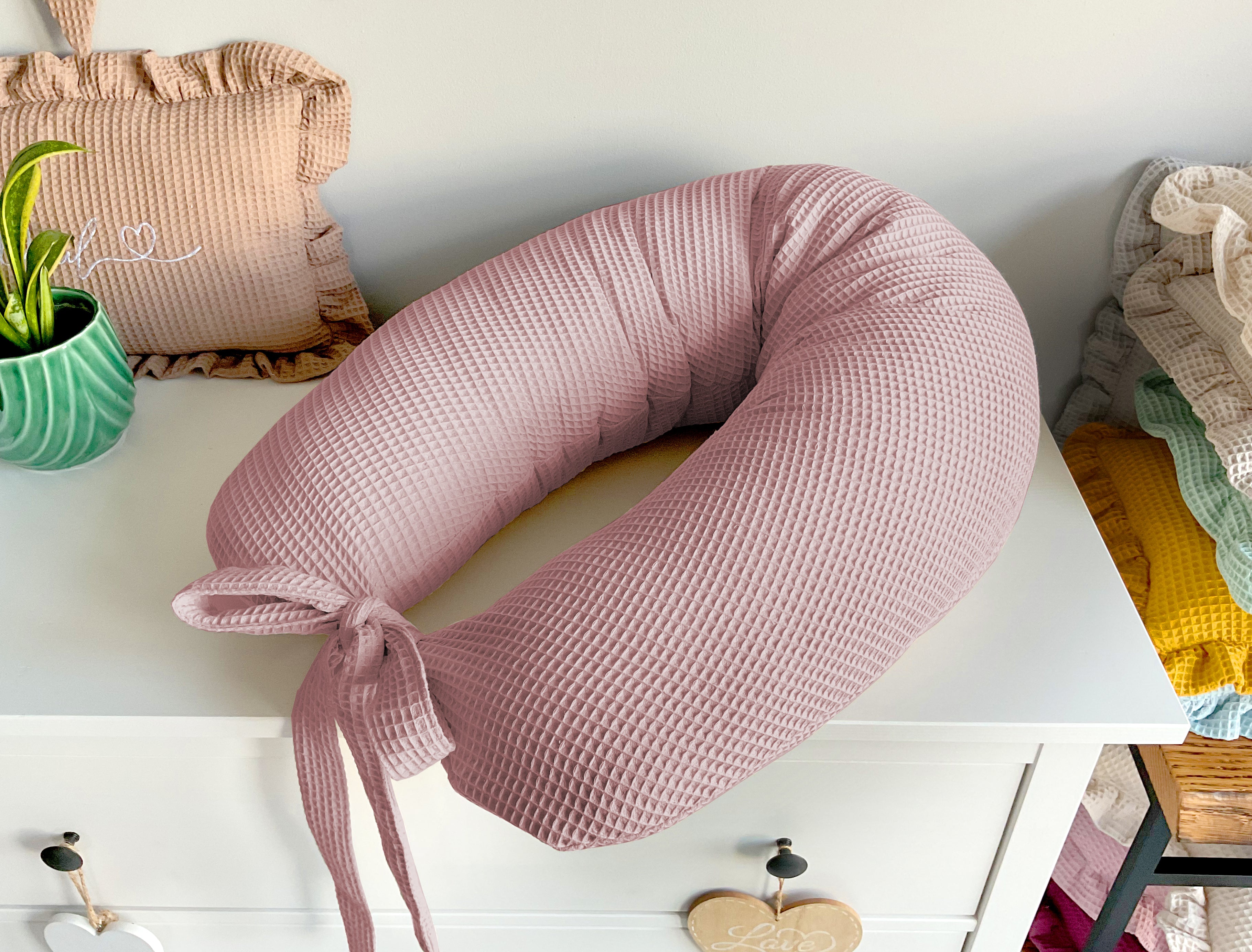 Nursing pillow | Feeding pillow for mom | Sleeping pillow for pregnant women | Pregnancy pillow | Dirty pink - SleepeSheep